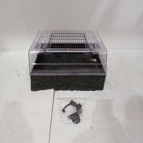 PENN-PLAX REPTOLOGY TURTLE TOPPER ABOVE-TANK BASKING PLATFORM AND DOCK - FITS MOST 55 GAL TANKS - BLACK (MODEL: REP600) image 2