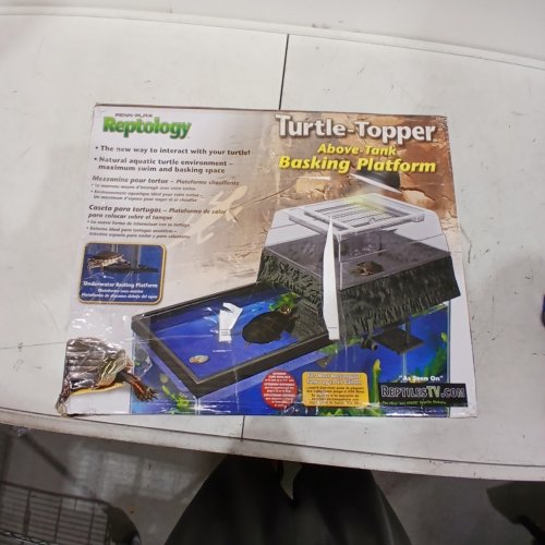 PENN-PLAX REPTOLOGY TURTLE TOPPER ABOVE-TANK BASKING PLATFORM AND DOCK - FITS MOST 55 GAL TANKS - BLACK (MODEL: REP600) image 5