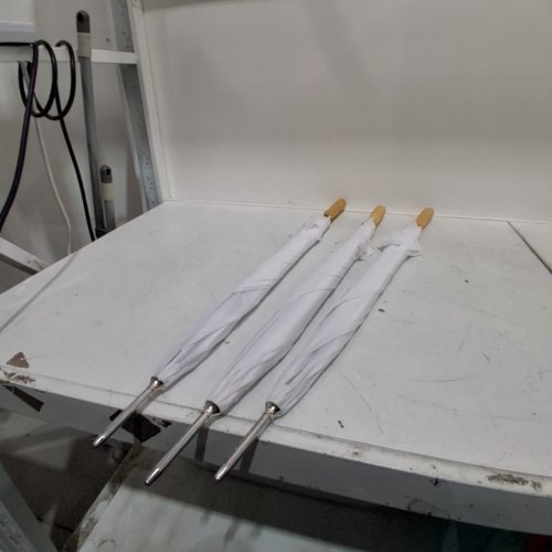 3PK WEDDING UMBRELLAS, AUTO-OPEN 42" - WHITE image 2