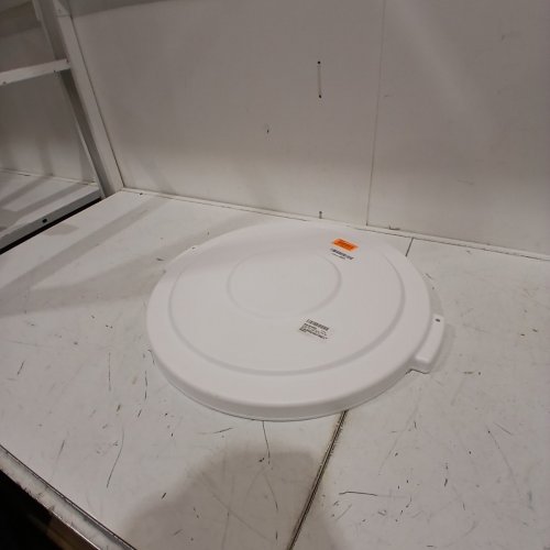 SPARTA BRONCO ROUND WASTE TRASH BIN LID - FOR 20 GAL BINS - WHITE image 3