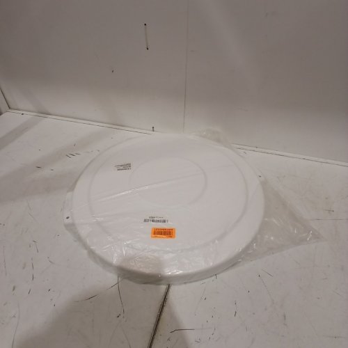 SPARTA BRONCO ROUND WASTE TRASH BIN LID - FOR 20 GAL BINS - WHITE image 4