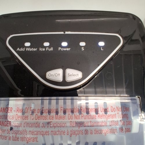 FRIGIDAIRE COMPACT ELECTRIC ICE MAKER - MAKES 26LBS/DAY - STAINLESS STEEL (MODEL: EFIC123-SS) image 2