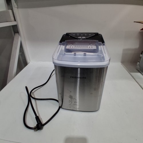 FRIGIDAIRE COMPACT ELECTRIC ICE MAKER - MAKES 26LBS/DAY - STAINLESS STEEL (MODEL: EFIC123-SS) image 3