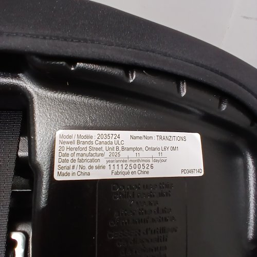 GRACO TRANZITIONS 3-IN-1 HARNESS/HIGHBACK/BACKLESS BOOSTER CAR SEAT - 100LBS MAX/CAP - PROOF/BLACK (MODEL: 2035724) image 2