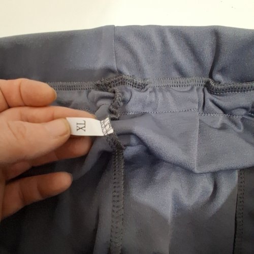 WOMEN'S CROPPED JOGGER PANTS - LARGE - BLUE-GRAY image 2