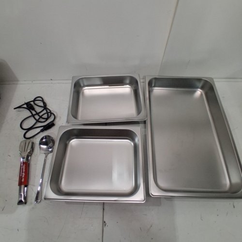 GARVEE ELECTRIC CHAFING DISH BUFFET SET - 9 QT - 400W - STAINLESS STEEL (MODEL: PHK_36BXRW08) image 4