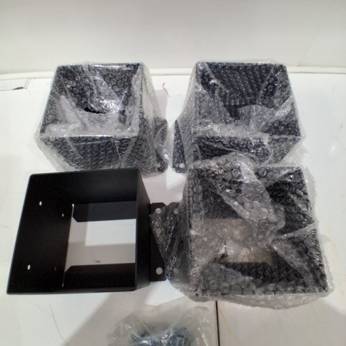 4PK 6" X "6 POST BASE - INNER 5.6" X 5.6" - BLACK (MODEL: QBLZ-6IN-4) image 3
