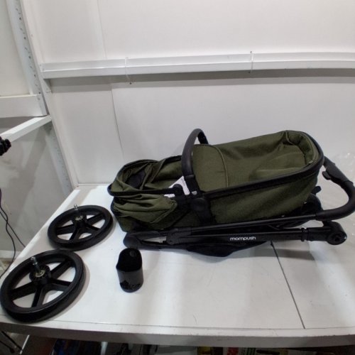 MOMPUSH WIZ 2-IN-1 CONVERTIBLE BABY STROLLER FOLDABLE INFANT STROLLER WITH REVERSIBLE SEAT AND LARGE UPF 50+ CANOPY - NEWBORN - BLACK (MODEL: T629) image 2