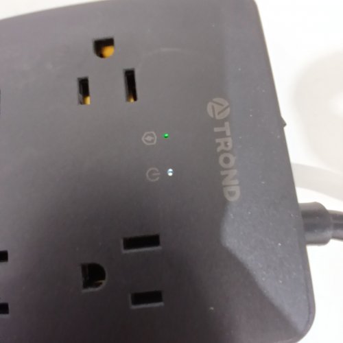 TROND SURGE PROTECTOR POWER BAR WITH 2 USB C, 2 USB A, 10 OUTLETS, 4000J - 5FT - BLACK image 2
