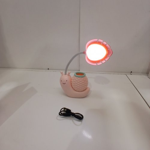CARTOON SNAIL MULTIPURPOSE HOLDER WITH LED LAMP - PINK (MODEL: BY8804) image 2