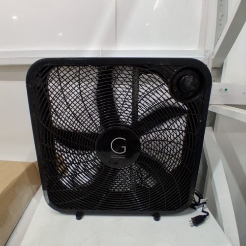 GENESIS DURABLE LIGHTWEIGHT HIGH VELOCITY FLOOR BOX FAN - 3 SETTINGS - 3.94" X 4.72" X 4.72" - BLACK (MODEL: G20BOX-BLK) image 3