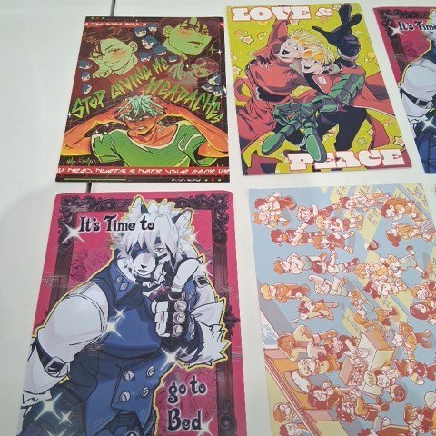 8PK ASSORTED COMIC ART PRINT POP CULTURE POSTERS - 12" X 8" - ASSORTED COLORS image 3
