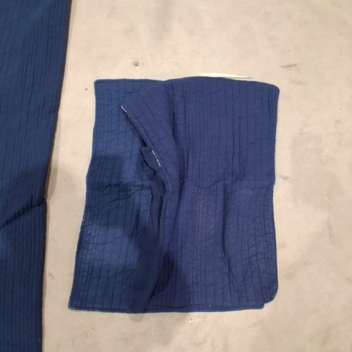 3PC HOMESUITE RICE STITCH COTTON QUILT SET - FULL - NAVY image 3