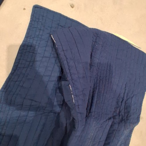 3PC HOMESUITE RICE STITCH COTTON QUILT SET - FULL - NAVY image 4