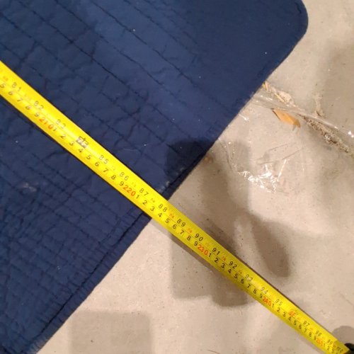 3PC HOMESUITE RICE STITCH COTTON QUILT SET - FULL - NAVY image 5