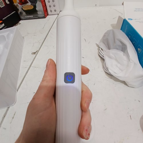 IVYWIND CORDLESS ELECTRIC BABY BOTTLE CLEANING BRUSH - WHITE/GREY image 2
