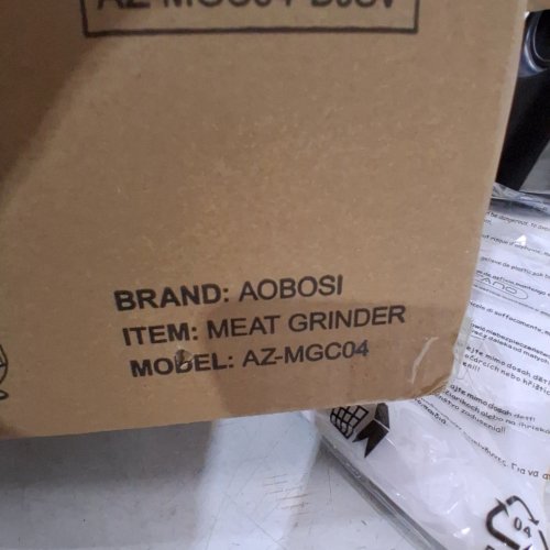 3-IN-1 AOBOSI MEAT GRINDER - 2800W - STAINLESS STEEL (MODEL:AZ-MGC04) image 3
