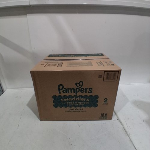 186PK PAMPERS SWADDLERS DISPOSABLE DIAPERS - SIZE 2 image 2