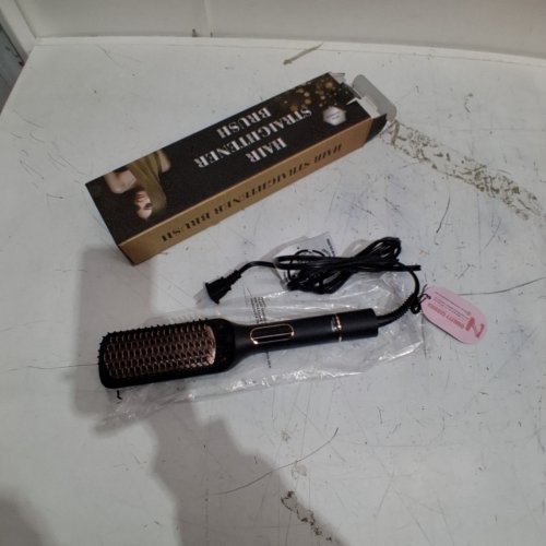 NICEBAY HAIR STRAIGHTENING BRUSH - BLACK / GOLD (MODEL : HS-225) image 3