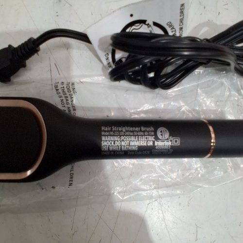 NICEBAY HAIR STRAIGHTENING BRUSH - BLACK / GOLD (MODEL : HS-225) image 4