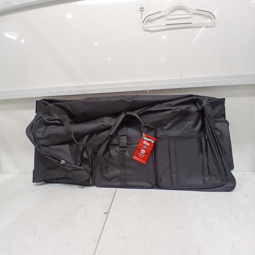 LUGGAGE KING DUFFEL BAG WITH 3 WHEELS - 46" X 20" X 20" - BLACK image 2