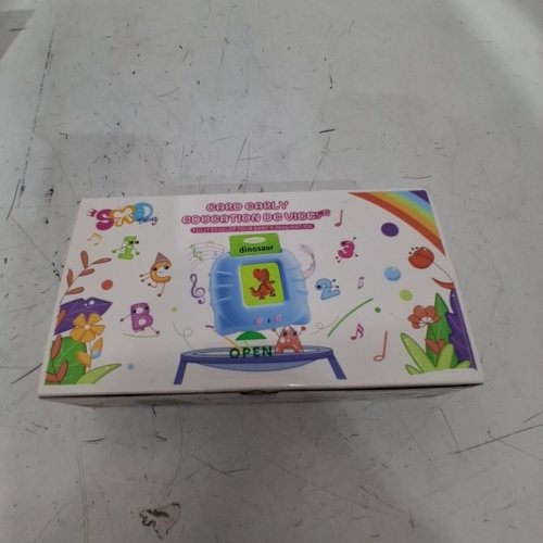 510PC HAPPY WORLD EARLY EDUCATION TALKING FLASH CARD DEVICE - BLUE image 2