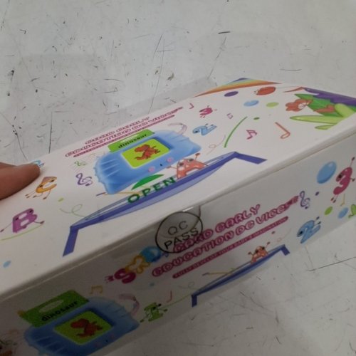510PC HAPPY WORLD EARLY EDUCATION TALKING FLASH CARD DEVICE - BLUE image 3