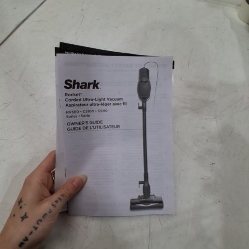 SHARK ROCKET PET ULTRA-LIGHT CORDED STICK & HANDHELD VACUUM CLEANER - BLUE & GREY (MODEL: HV300C V5) image 3