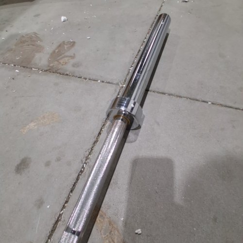 OLYMPIC BARBELL STANDARD WEIGHTLIFTING BARBELL - 2" X 7FT - 50 LBS image 4