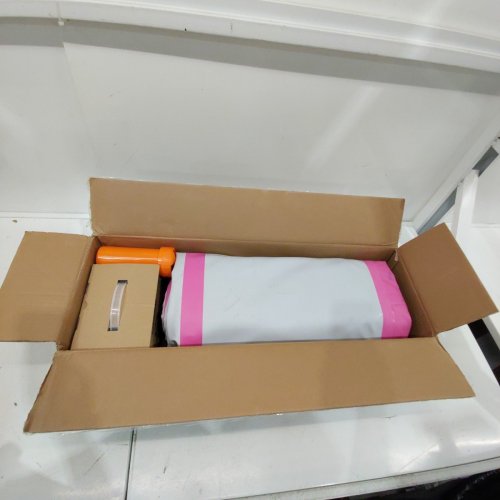 AKSPORT MULTI-PURPOSE INFLATABLE AIR MAT - 10FT X 40" - PINK/LIGHT GREY image 3