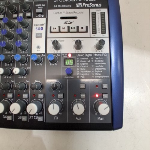PRESONUS STUDIOLIVE AR8C 8-CHANNEL MIXER ANALOG & AUDIO INTERFACE | SD STEREO RECORDER, USB-C AUDIO INTERFACE | 24 BIT 96 KHZ - BLUE/SILVER - (MODEL:2779206103) image 3