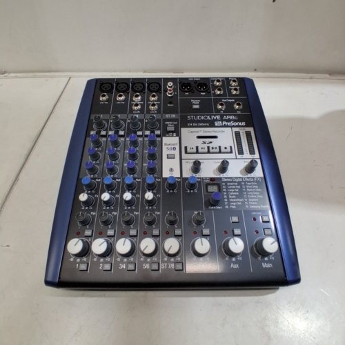 PRESONUS STUDIOLIVE AR8C 8-CHANNEL MIXER ANALOG & AUDIO INTERFACE | SD STEREO RECORDER, USB-C AUDIO INTERFACE | 24 BIT 96 KHZ - BLUE/SILVER - (MODEL:2779206103) image 4