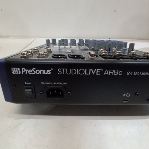 PRESONUS STUDIOLIVE AR8C 8-CHANNEL MIXER ANALOG & AUDIO INTERFACE | SD STEREO RECORDER, USB-C AUDIO INTERFACE | 24 BIT 96 KHZ - BLUE/SILVER - (MODEL:2779206103) image 8