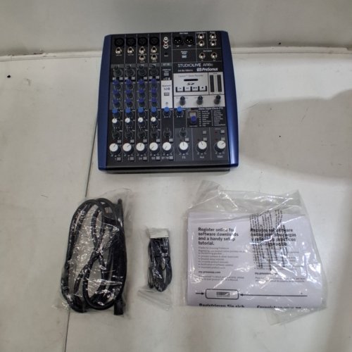 PRESONUS STUDIOLIVE AR8C 8-CHANNEL MIXER ANALOG & AUDIO INTERFACE | SD STEREO RECORDER, USB-C AUDIO INTERFACE | 24 BIT 96 KHZ - BLUE/SILVER - (MODEL:2779206103) image 9