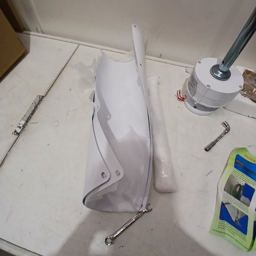 VERTICAL DUAL BLADE PERMANENT WIND TURBINE WITH CONTROLLER - 600W - 24V - 28" - WHITE - (MODEL: NE-600W) image 3