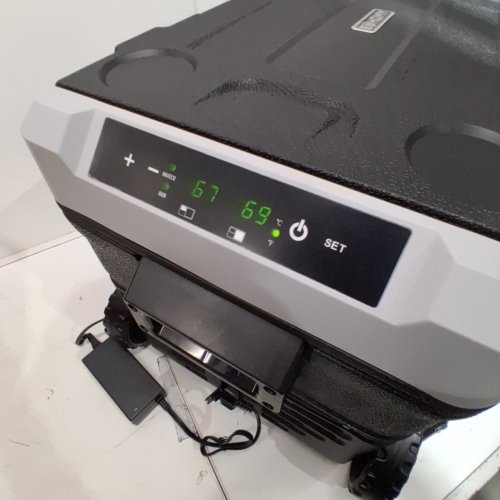 EUHOMY REFRIGERATOR DUAL ZONE ELECTRIC COOLER - 35QT - 12V - 25" - GREY/BLACK (MODEL: CF018-35BL-CAEH) image 2