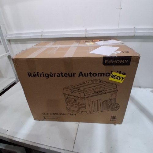 EUHOMY REFRIGERATOR DUAL ZONE ELECTRIC COOLER - 35QT - 12V - 25" - GREY/BLACK (MODEL: CF018-35BL-CAEH) image 7
