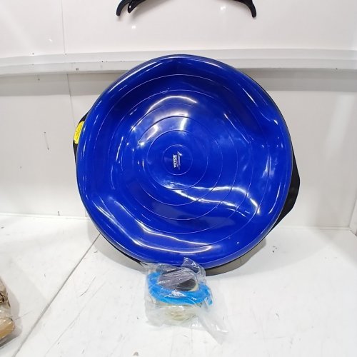 HALF EXERCISE BALANCE BALL TRAINER WITH INFLATABLE YOGA BALL AND FOOT PUMP - 26" - 1500LB MAXIMUM CAPACITY - BLUE (MODEL: AJ-20-2) image 2