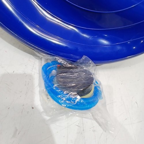 HALF EXERCISE BALANCE BALL TRAINER WITH INFLATABLE YOGA BALL AND FOOT PUMP - 26" - 1500LB MAXIMUM CAPACITY - BLUE (MODEL: AJ-20-2) image 3