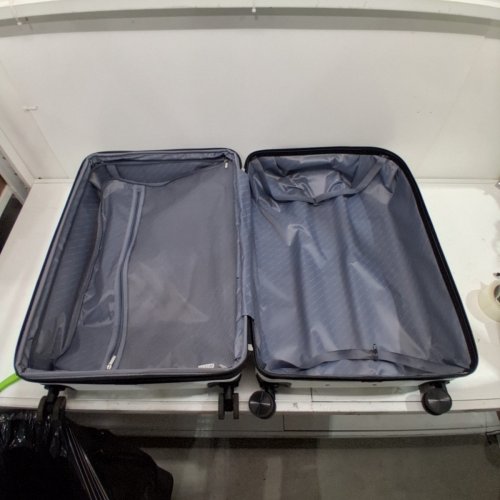 SWEETCRISPY HARDSHELL EXPANDABLE LUGGAGE SUITCASE WITH SPINNER WHEELS & TSA LOCK - 28" - WHITE/BLACK (MODEL: XLX-28WT) image 4