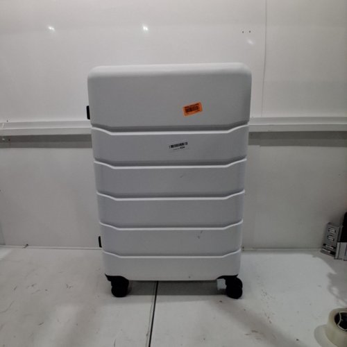 SWEETCRISPY HARDSHELL EXPANDABLE LUGGAGE SUITCASE WITH SPINNER WHEELS & TSA LOCK - 28" - WHITE/BLACK (MODEL: XLX-28WT) image 6
