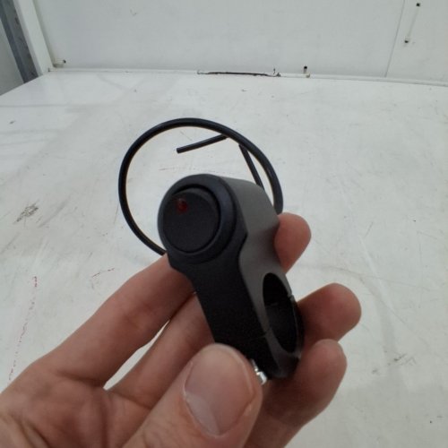 MOTORCYCLE HANDLEBAR-MOUNTED PUSH BUTTON CONTROL SWITCH - 7/8" - BLACK image 3