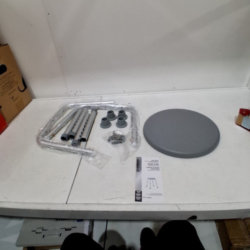 MEDLINE GUARDIAN NON-SLIP SHOWER/BATH STOOL, ADJUSTABLE HEIGHT, 13.75" - 20.5", 300LB MAX CAPACITY - GREY (MODEL: G2-300KRX1) image 2
