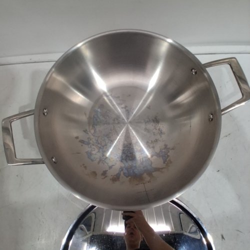 TRAMONTINA FRYING PAN WITH LID - 12" - STAINLESS STEEL image 3