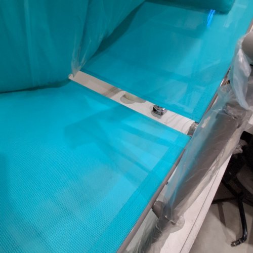 ADJUSTABLE OUTDOOR LIGHTWEIGHT FOLDING CHAISE LOUNGE WITH PILLOW AND CUSHION - BLUE image 4
