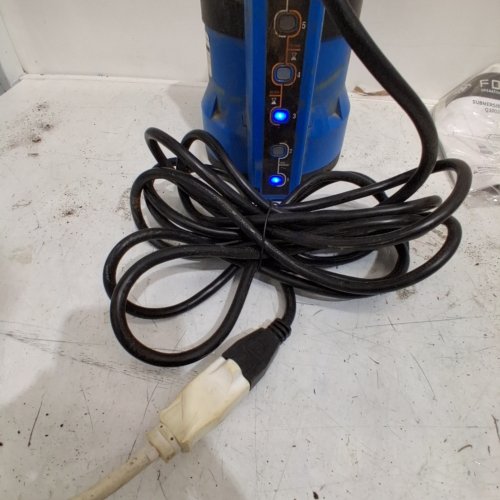 FOTING SUBMERSIBLE SUMP PUMP - 1 H/P - 2400GPH - 22FT POWER CORD - BLACK/BLUE (MODEL: Q300237A) image 2