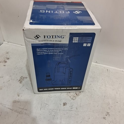 FOTING SUBMERSIBLE SUMP PUMP - 1 H/P - 2400GPH - 22FT POWER CORD - BLACK/BLUE (MODEL: Q300237A) image 6
