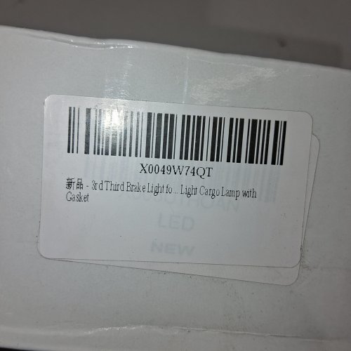 CARGO LED THIRD BRAKE LIGHT WITH GASKET FOR SPECIFIC MODELS - BLACK (ITEM: X0049W74QT) image 2