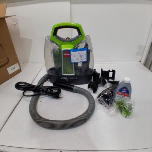 BISSELL LITTLE GREEN PORTABLE DEEP CLEANING VACUUM - 37OZ TANK MAX - GREEN/GREY (MODEL : 2513B) image 3