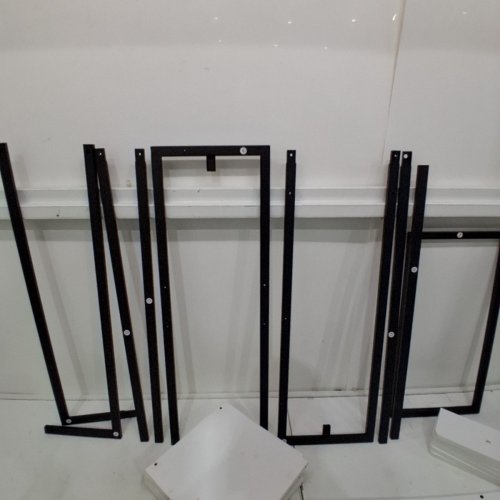 GADROAD MODERN 8 TIER TREE STYLE METAL FRAME BOOKSHELF - WHITE/BLACK (MODEL: PG-02BS015A) image 4